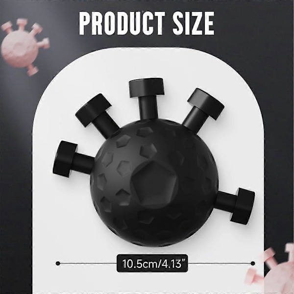 20-45KG Fingerboll Tränare Handgrepp Förstärkare Justerbar Styrketräning Black