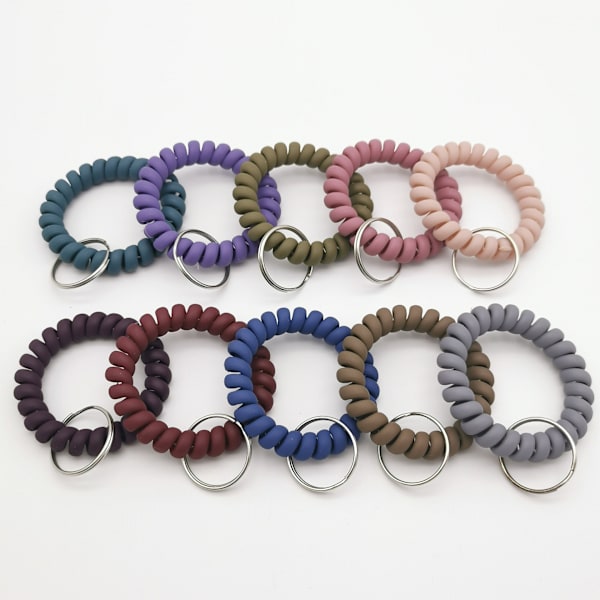 10 stk Elastisk Armbånd Spiral Armbåndsring For ,ZQKLA