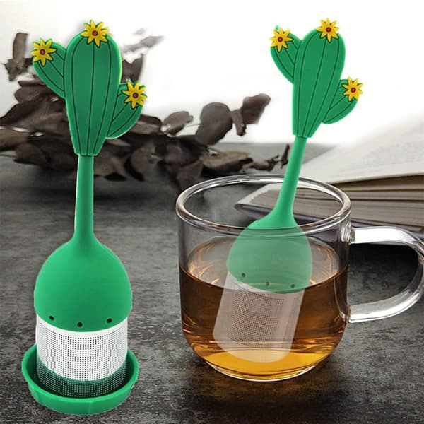 Genanvendelig Kaktus Te-infuser - Til Løse Blade Te eller Urtete -