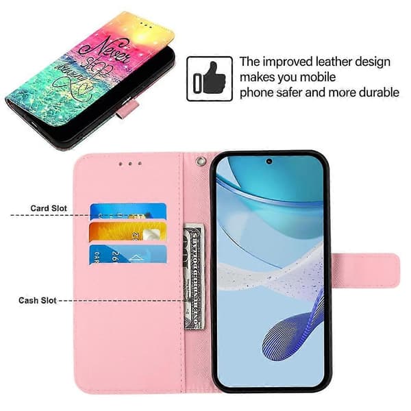 Läderfodral för Motorola Edge X30 / Edge 30 Pro Chasing Dreams