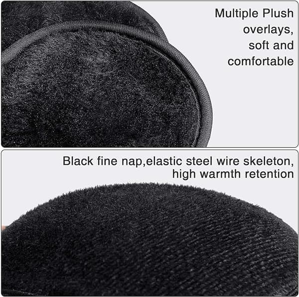 2-pack Vinter Fleece Öronmuffar Fleece Öronmuffar för Män Kvinnor Barn