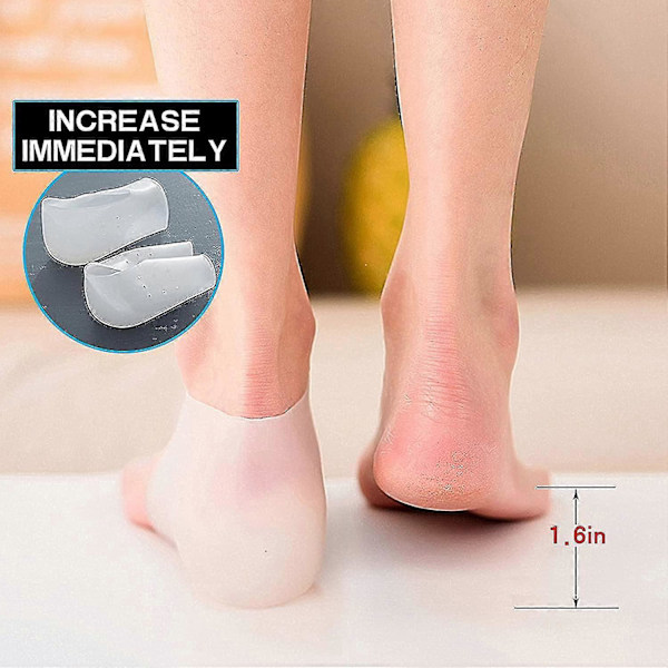 2-5cm Näkymätön Korkeutta Lisäävä Pohjallinen Kantapään Kohottava Pohjallinen Näkymätön Jalkavahvike Liukumattomat Korottavat Sukat Näkymättömät Korottavat Pohjalliset