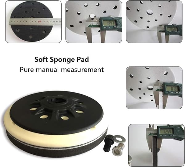 Blød Slibepude, 150mm Bløde Slibe Interface Pads Soft Spo, ZQKLA