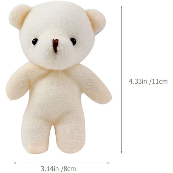 4 Stycken Mini Nallebjörn Liten Fickbjörn Liten Nalle, ZQKLA