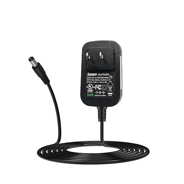 12V myVolts erstatningsstrømforsyning kompatibel med Masterbuilt Gravity Series Smoker Vifte US plug