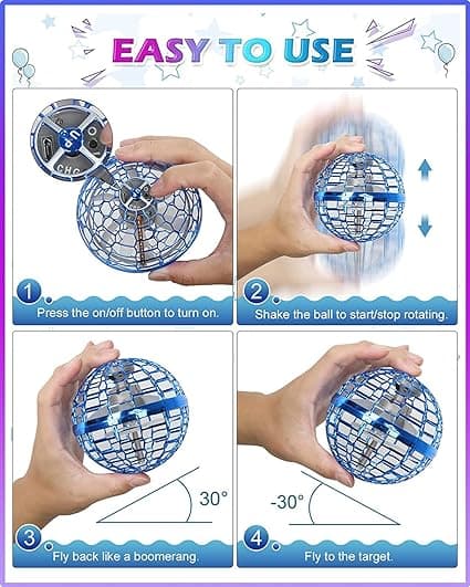 Flygende Ball Leker, Globe Form Magisk Kontroller Mini Drone Fl, ZQKLA