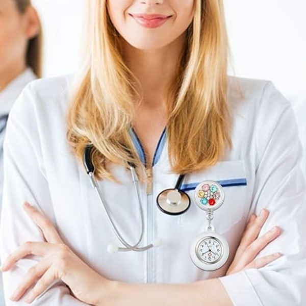 Watch för kvinnor för sjuksköterskor Läkare Paramedic Clip-on Han,ZQKLA