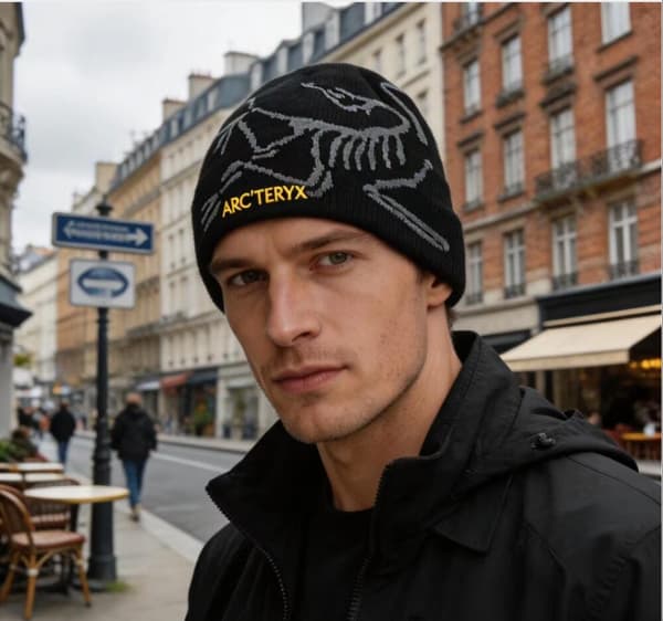 Arc'teryx Bird Head Toque Mössa Olivgrön Merinoull Stickad Vintermössa Unisex A Black gold