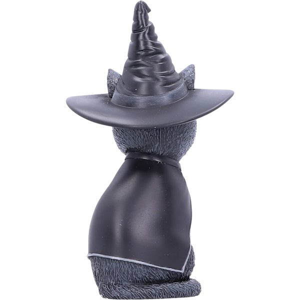 Purrah Okkult Kat Figur Witch Hat Sort 10cm