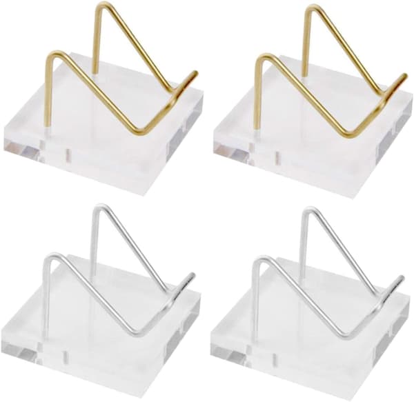 4x Akryl Display Stand Holder til Krystal Prøver Gemsto, ZQKLA