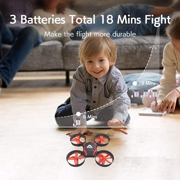 Mini-drone lapsille ja aloittelijoille - Helppokäyttöinen kaukosäädöllä toimiva drone, ZQKLA