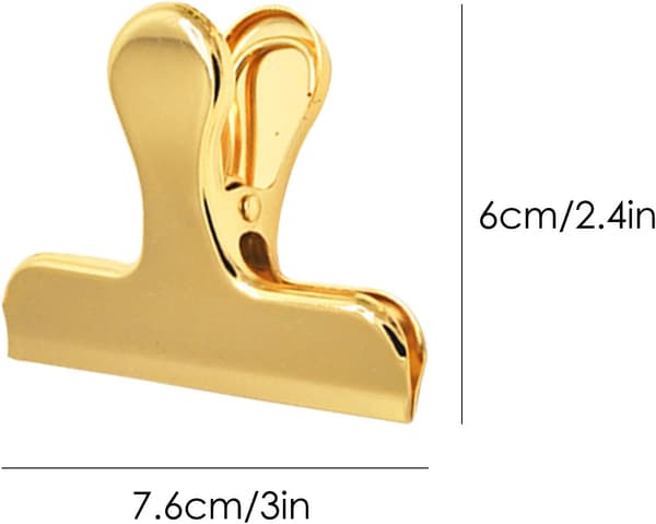8-pakning Heavy Duty Rustfritt Stål Pose Klips, 3\" x 2.4\", for ZQKLA