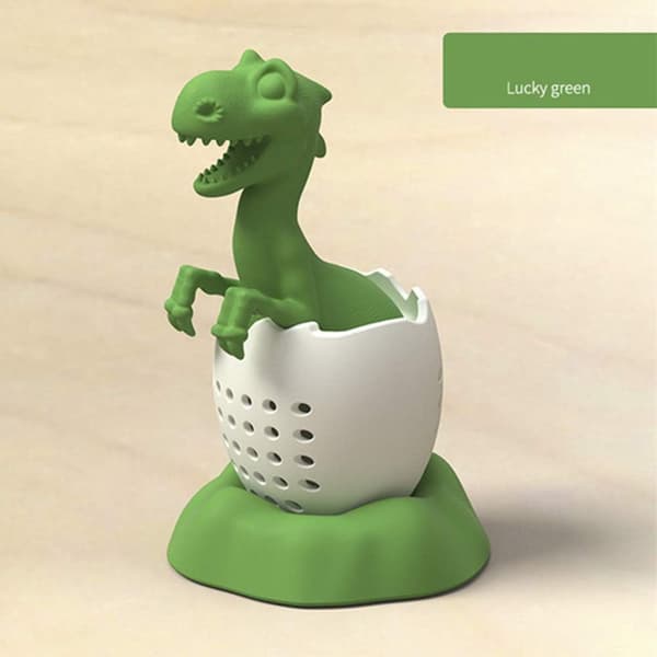 (Grønn) Dinosaur Eggeskall Teinfuser Silikon Te Diffuser f,ZQKLA