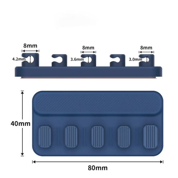 Kabelorganisering, Magnetisk Kabelholder Skrivebord USB Kabel T, ZQKLA