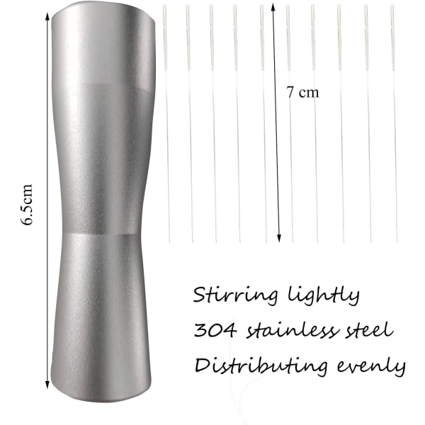 Espresso Tamper Kaffestirr WDT-verktyg, Nåltyp Distrib, ZQKLA