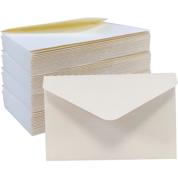 Kirjekuoret, 80 kpl 10,5*7 cm valkoinen Classic Flip Envelope, Kr,ZQKLA
