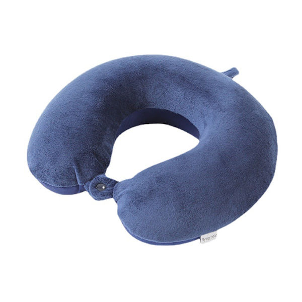 （Blå）Resekudde, Nackkudde i Memory Foam, Stödkudde,,ZQKLA