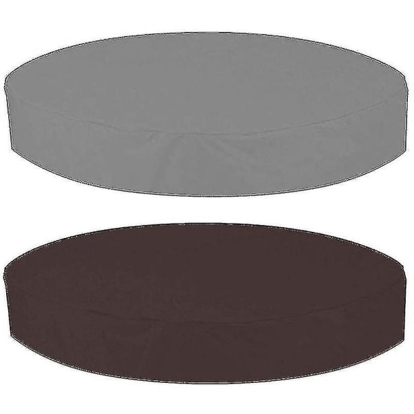 Utomhus runt badtunna överdrag Vattentätt spa badtunna skydd Grå 190x30cm