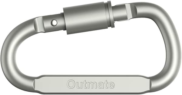 Premium Aluminium D-Ring Låsande Karabinerhakar (6-pack) - Lättviktiga