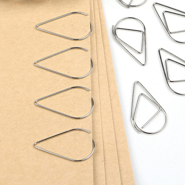 100 Papirklips, 0,8 mm Små Papirklips, Assorterede Farvede Belagte Jumbo Papirklips, Genanvendelige Store Papirklips, Store Farvede Papirklips Til Kontor