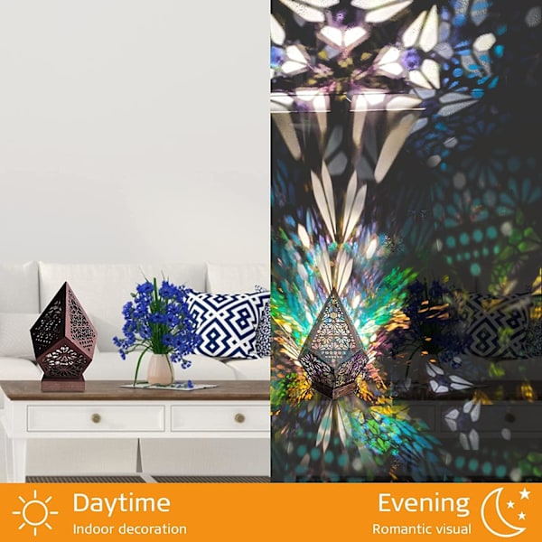 Boheme Mosaik Stjernehimmel Gulvprojektionslampe Bordlampe Sengeborde, ZQKLA