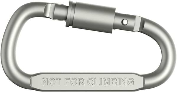 Premium Aluminium D-Ring Låsande Karabinerhakar (6-pack) - Lättviktiga