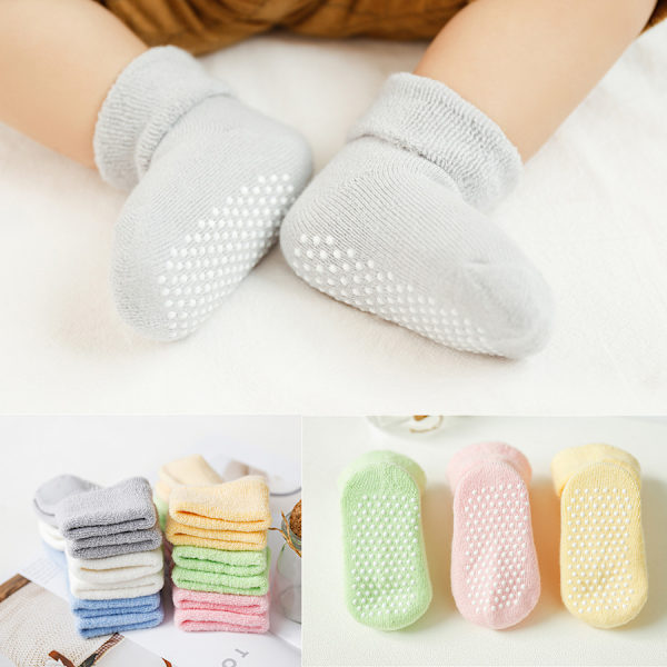 6 Par Sett Baby Ekstra Tykke Varme Vintersokker Barn Fluffy Fl, ZQKLA