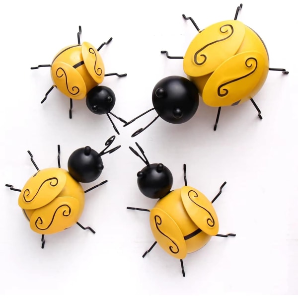 Dekorative Metal Bumble Bee Bugs Have Accenter Yard Hegn 3,ZQKLA