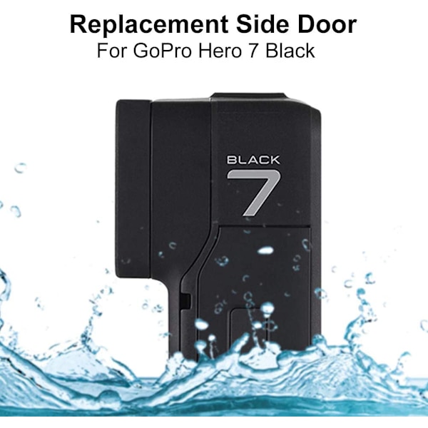 Udskiftningssideredør til GoPro Hero 7 Black, Aluminium Legering, ZQKLA