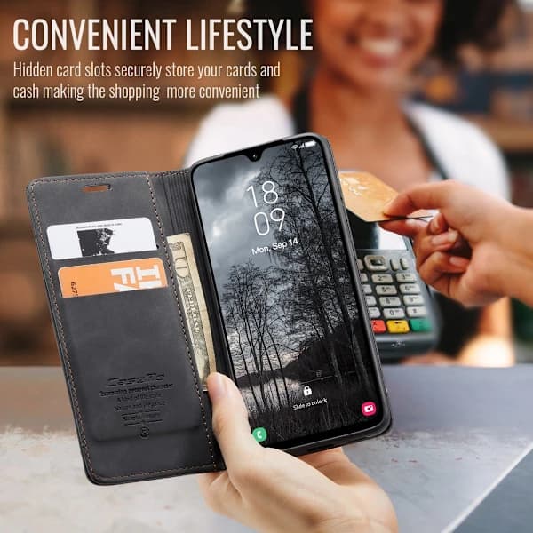 CaseMe Slim Pung Etui Samsung Galaxy A17 Sort, su