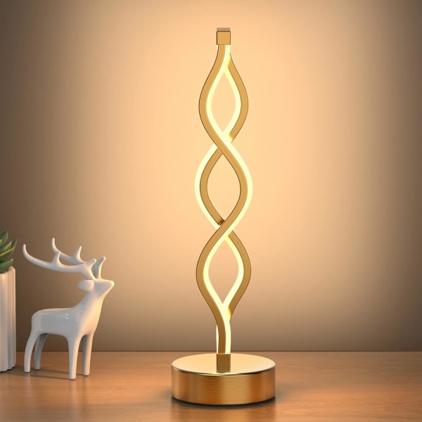 Infinity Spiral LED Bordslampa Svart, Dimbar Metallic Besi,ZQKLA
