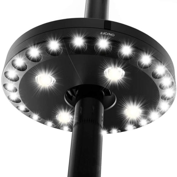 Patio Parasolllampa 3 Belysningslägen Sladdlös 28 LED-lampor, ZQKLA