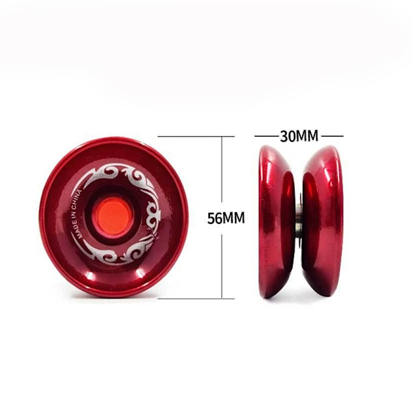 6 stk Profesjonelle Yoyo Aluminiumslegering String Yo-yo Ball Bearing, ZQKLA