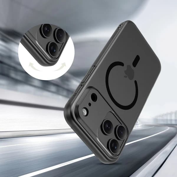 Tech-Protect iPhone 17 Pro Kuori MagSafe MagSlim Matt Musta, su