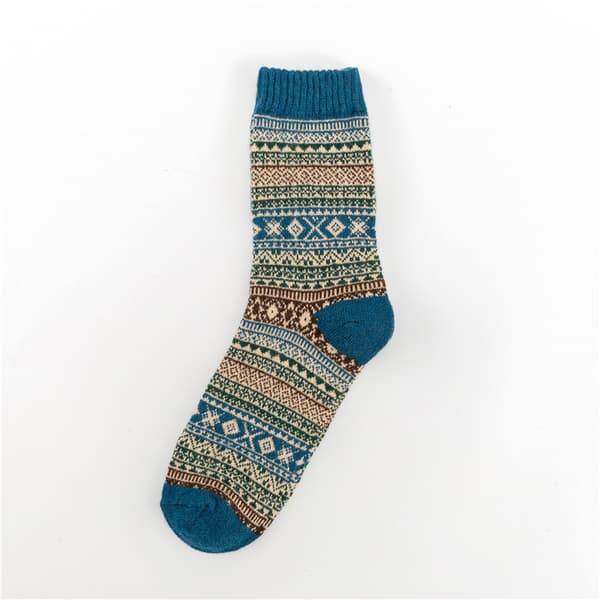 5 Par Uldslør Winter Varme Sokker Tyk Strikket Cozy Crew Sof,ZQKLA