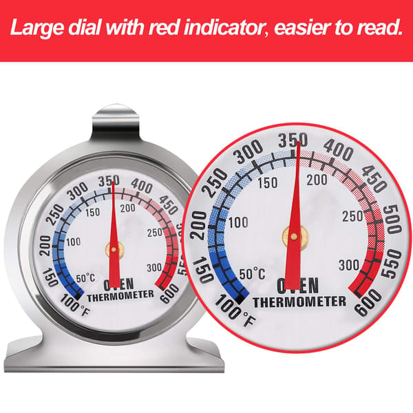 Bred Dial Ovn Termometer Klassisk Serie Termometer Rustfrit, ZQKLA