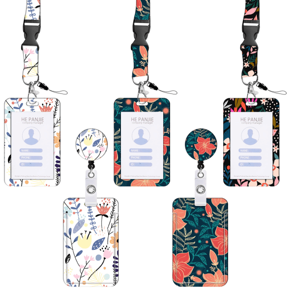 Fashion Badge-hållare med dragkedja, för ID-kort på kontor, skol-ID, ZQKLA
