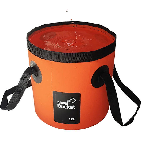 Hopfällbar Hink, 12L Multifunktionell Portabel Hopfällbar, ZQKLA
