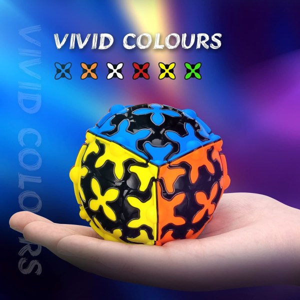 QY Toys 3x3 Ball Gear Cube 3x3x3 Speed ​​​​Magic 3D Gear Puzzl, ZQKLA