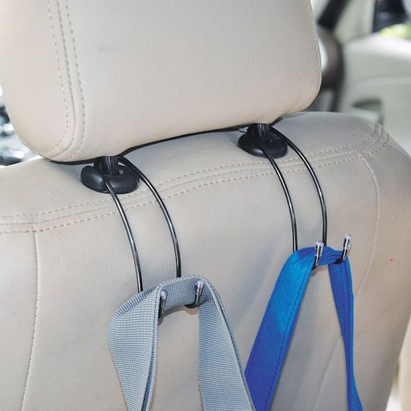 1 Par Auto Rustfrit Stål Fastgørelsesklips Hvileholder Taske, ZQKLA