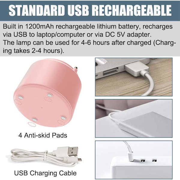 LED Lasten Pöytävalaisin, USB Ladattava Kukka Lintu Pöytävalaisin, ZQKLA