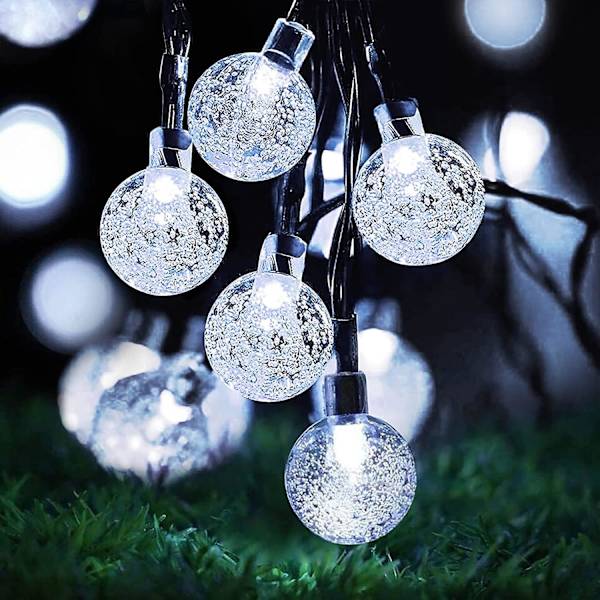 Solcellsdrivna Fe-Ljus, 20 LED 5M/16.4FT Solcellssträngljus Wat,ZQKLA
