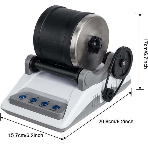 Kivi-rummun sarja ammattimainen kivien kiillotuskone 7 päivän kiillotus