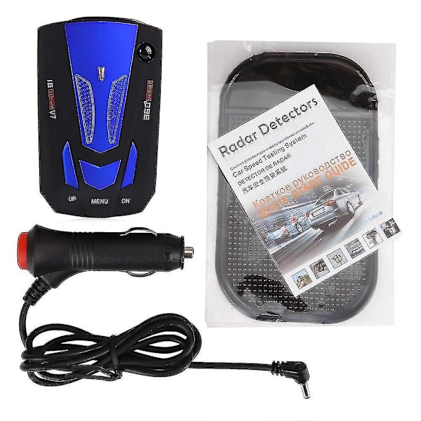 Car Speed Radar Detector 360 Grader V7 Gps Politi Sikker Stemme Alarm