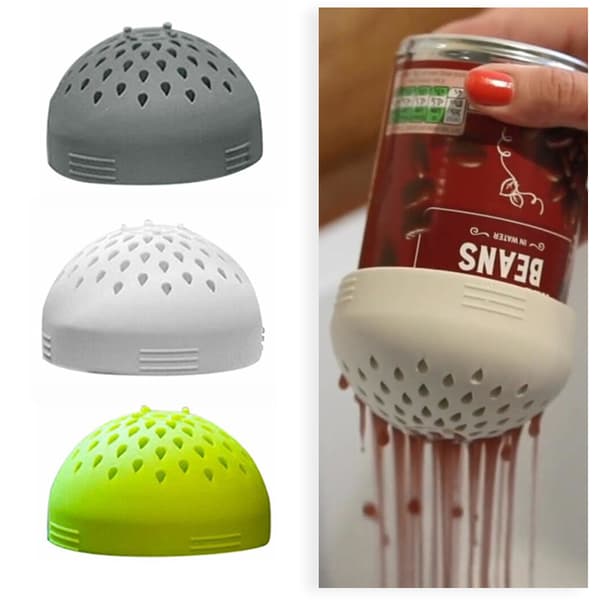 Vit Multifunktionell Mini Silikon Sil, Avloppssil, Köksredskap