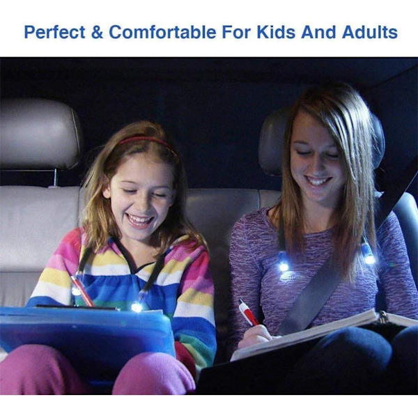 Säädettävä ja joustava lukuvalo - Hands Free - LED - Ni,ZQKLA