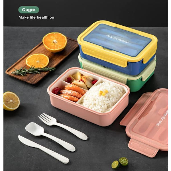 Bento Lunchboxar - 1400ml - Läckagesäkra - BPA-fria - För Vuxna -
