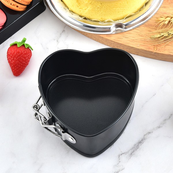 2 stk. Non-stick hjerteformet kakeform DIY kakeform, ZQKLA