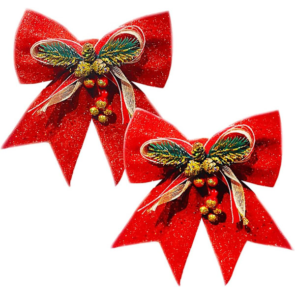 Julebånd 2 stk Julebåndsløkke Ornament Dekorativ C