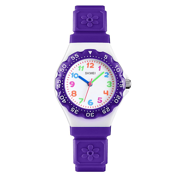 SKMEI 1483 Lasten Kello Vedenkestävä 50m Pojat Tytöt Analoginen Urheilukello Purple